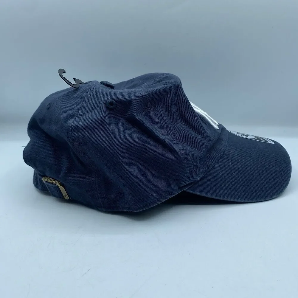 New York Yankees Hat Adjustable 47 Brand Blue Clean Up MLB Strapback NWT
